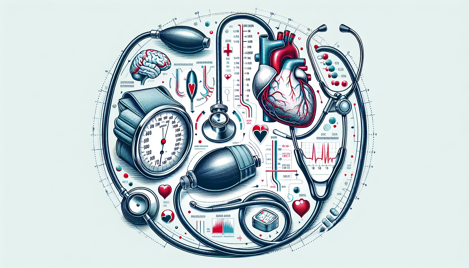 Illustration of Blood Pressure Measurement